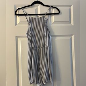 Blue, White Romper | Striped | Abercrombie